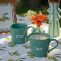 Mug Ciao Vert Porcelaine