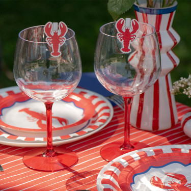 Lot de 6 Marque Place Homard en Bois