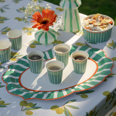 2 Plateaux Dolce Vita Vert et Orange