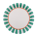 6 Assiettes Dolce Vita Vert et Orange