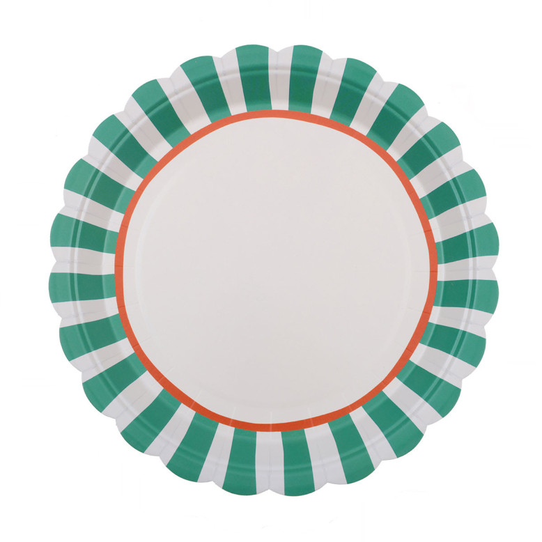 6 Assiettes Dolce Vita Vert & Orange - Mariage Dolce Vita - Dragées Anahita 6 Assiettes Dolce Vita Vert & Orange - Mariage Dolce Vita - Dragées Anahita