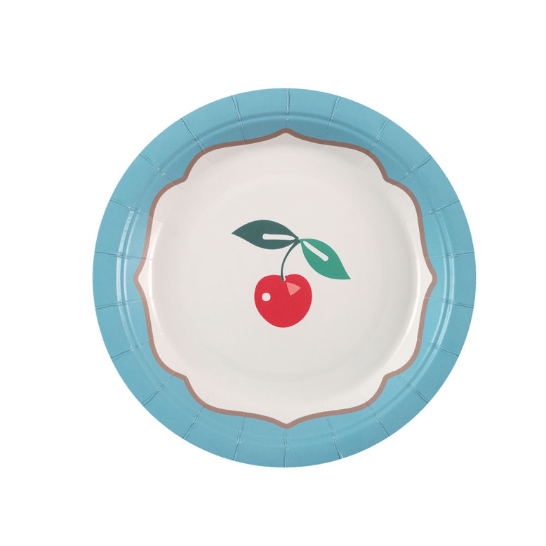 6 Petites Assiettes en carton Dolce Vita - Lot de 6 - Dragées Anahita