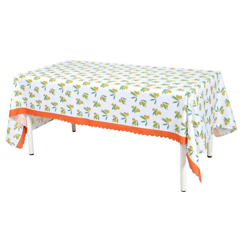 nappe de table dolce vita motif olives pour décoration de table estivale