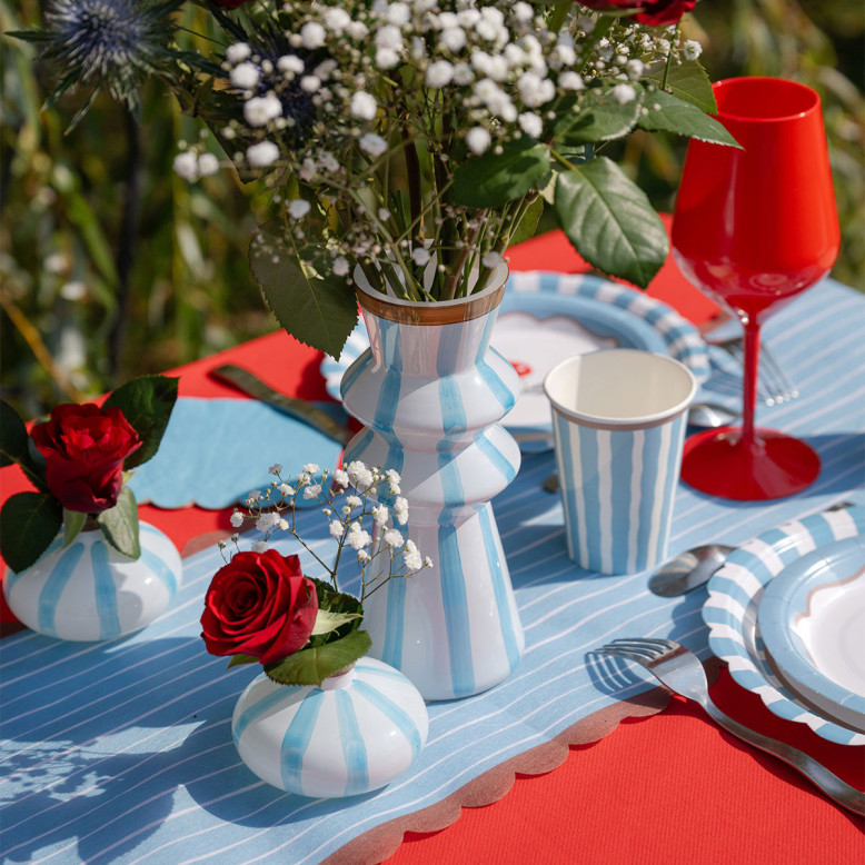 Petit Vase Dolce Vita Bleu - Déco Mariage Dolce Vita - Dragées Anahita