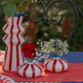 vase dolce vita rouge en verre décoration table mariage méditerranéen