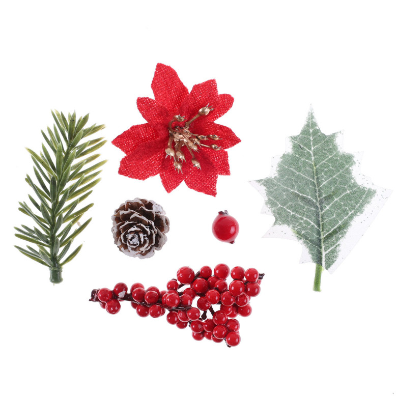 Assortiment Pommes de Pin & Houx - Déco de Noël - Dragées Anahita Assortiment Pommes de Pin & Houx - Déco de Noël - Dragées Anahita