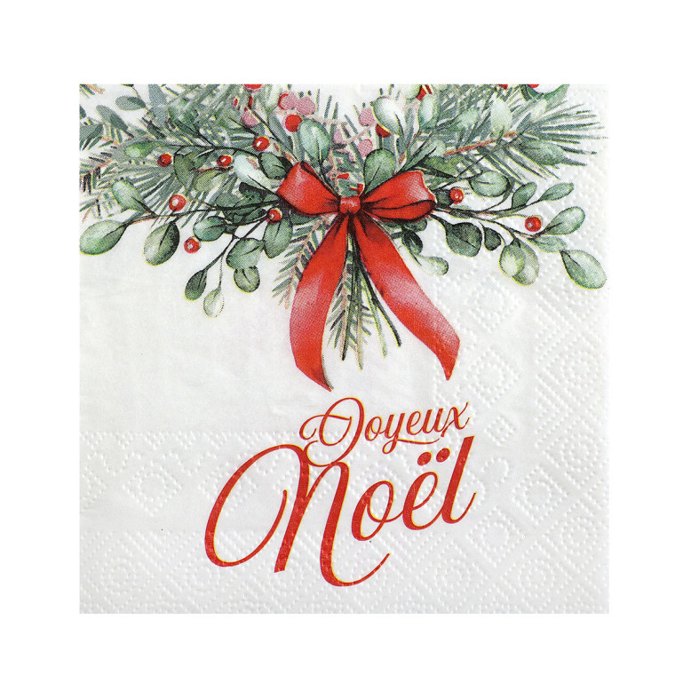 20 Petites Serviettes Papier Noël Tradition - Noël - Dragées Anahita 20 Petites Serviettes Papier Noël Tradition - Noël - Dragées Anahita