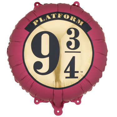 Ballon Harry Potter Quai 9 3/4 bordeaux 35 cm
