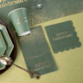 12 Serviettes Joyeux Anniversaire Sauge et Or