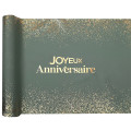 Chemin de table Joyeux Anniversaire Vert et Or - Dragées Anahita Chemin de table Joyeux Anniversaire Vert et Or - Dragées Anahita
