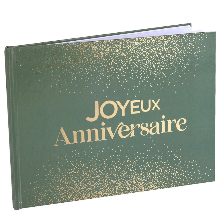 Livre d’Or Joyeux Anniversaire Vert et Or - Livre d'Or - Dragées Anahita Livre d’Or Joyeux Anniversaire Vert et Or - Livre d'Or - Dragées Anahita