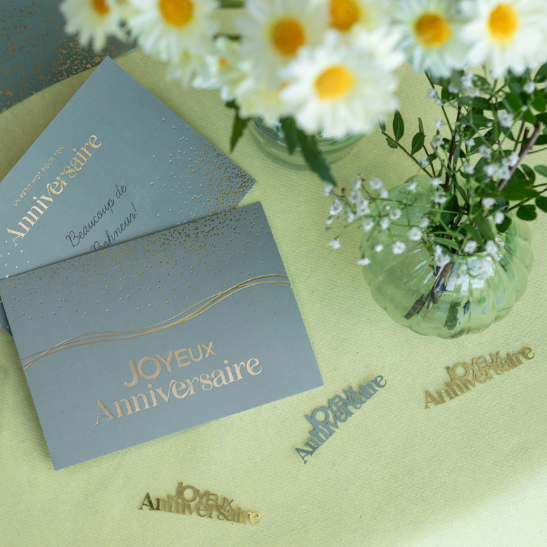Confettis Joyeux Anniversaire Vert et Or - Anniversaire - Dragées Anahita Confettis Joyeux Anniversaire Vert et Or - Anniversaire - Dragées Anahita