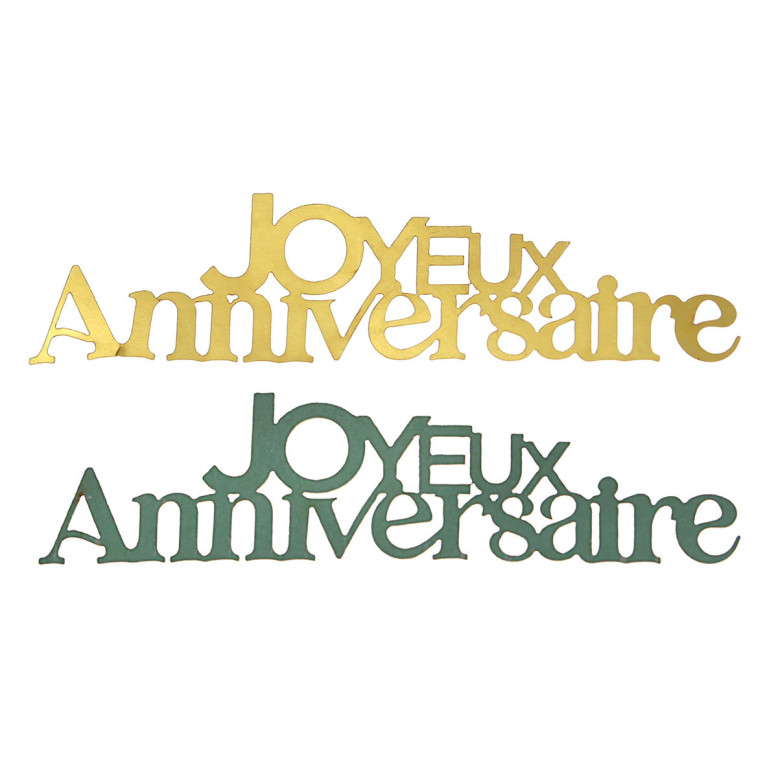 Décorations à parsemer Joyeux Anniversaire Vert et Or – Lot de 25 Décorations à parsemer Joyeux Anniversaire Vert et Or – Lot de 25