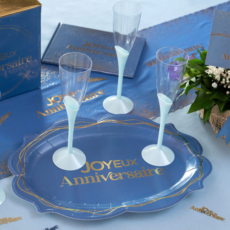 2 plateaux de service Anni d'Or Marine et Or - Dragées Anahita 2 plateaux de service Anni d'Or Marine et Or - Dragées Anahita