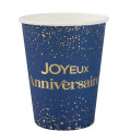 6 gobelets Anni d'Or Marine et Or 6 gobelets Anni d'Or Marine et Or
