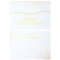 6 cartes d'invitation Anni d'Or Blanc et Or