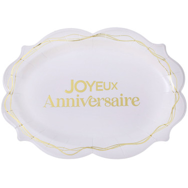2 plateaux Anni d'Or Blanc et Or