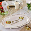 2 plateaux Anni d'Or Blanc et Or