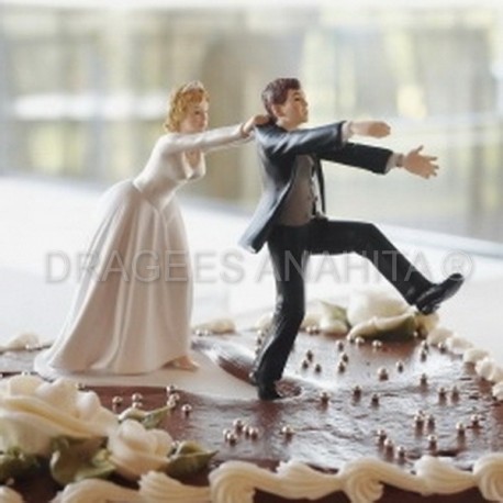 Figurine comique pour gateau de mariage