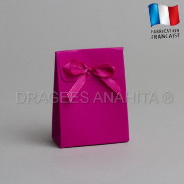Pochon à dragées fuchsia Pochon à dragées fuchsia