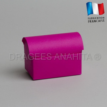 Coffre à dragées fuchsia Coffre à dragées fuchsia