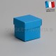 Cube uni à dragées turquoise