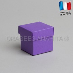 Cube uni à dragées lilas