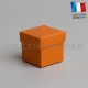 Cube uni à dragées orange