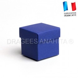 Cube uni à dragées marine