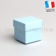 Cube uni à dragées bleu ciel