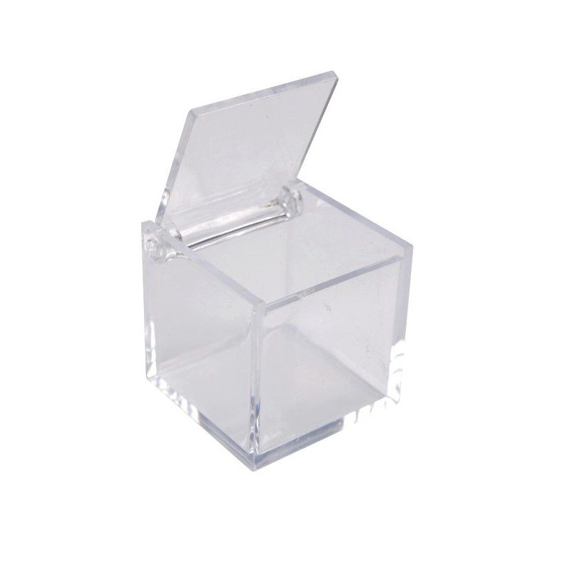 Boîte plexi transparente carrée 20x20x10cm