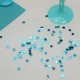 Confettis de table coeur turquoise