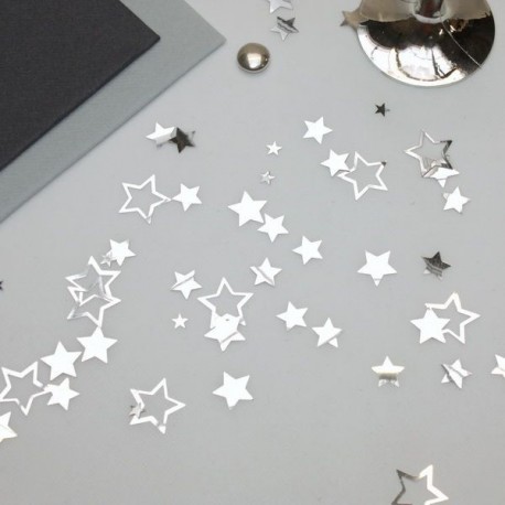 Confettis de table étoiles brillantes