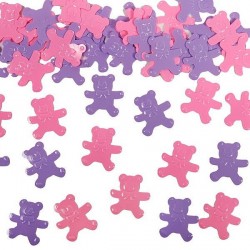 Confettis de table petit oursons rose