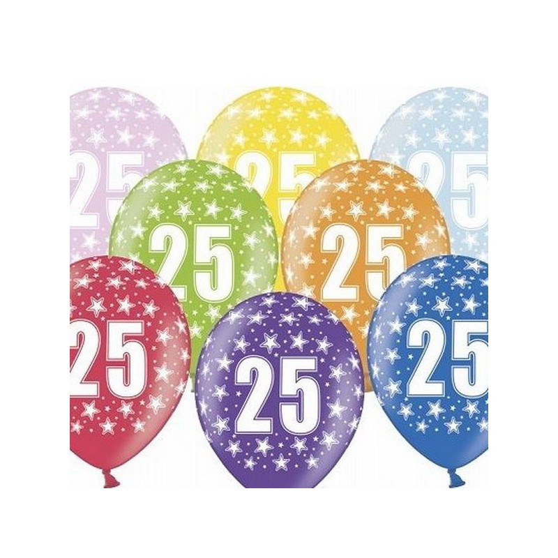 8 ballons gonflables 23 cm joyeux anniversaire 18 ans métal - Vaisselle  jetable discount