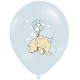 Ballon naissance éléphant bleu x 6