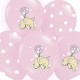 Ballon naissance éléphant rose x 6