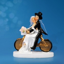 Figurine gâteau de mariage Vélo