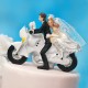 Figurine gâteau de mariage Moto
