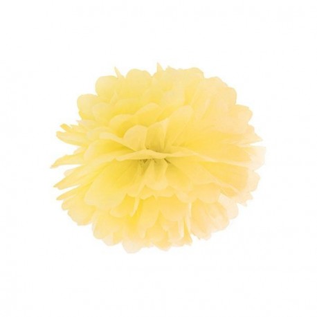 Pompon jaune 25 cm