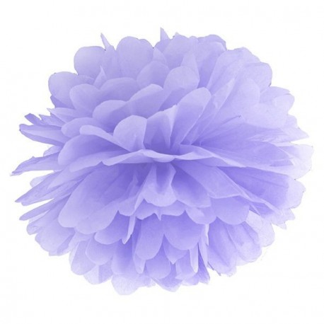 Pompon lilas 35 cm