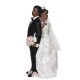 Figurine noire pour mariage 17 cm