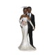 Figurine mariage couple noir