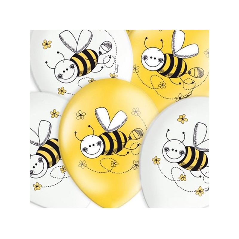 Ensemble de ballons à motif abeille décoratif pour enfants thème