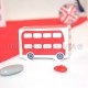 Boite à dragées Bus rouge de Londres