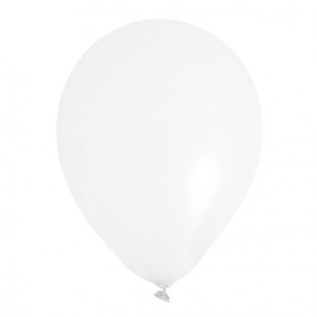 8 Ballons gonflables blanc 25 cm