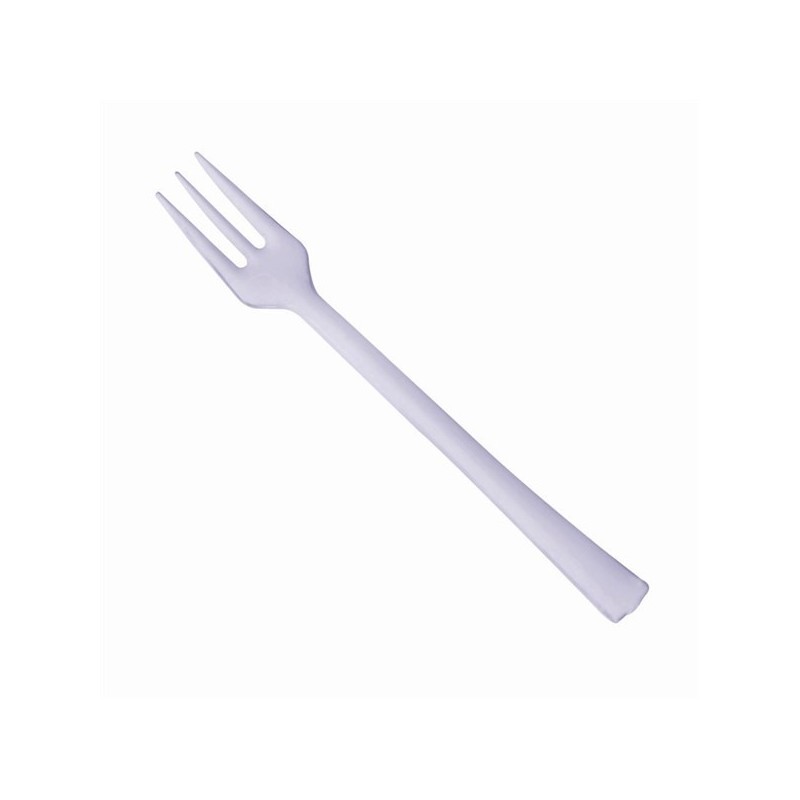 Fourchette en plastique argenté - Dragées Anahita