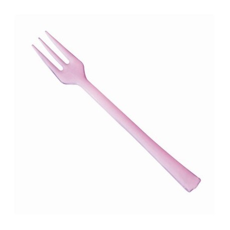 50 mini fourchettes couleur en plastique