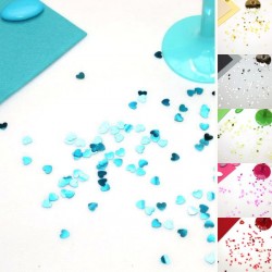 Confettis de table coeur brillant