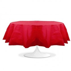 nappe ronde mariage rouge pas cher